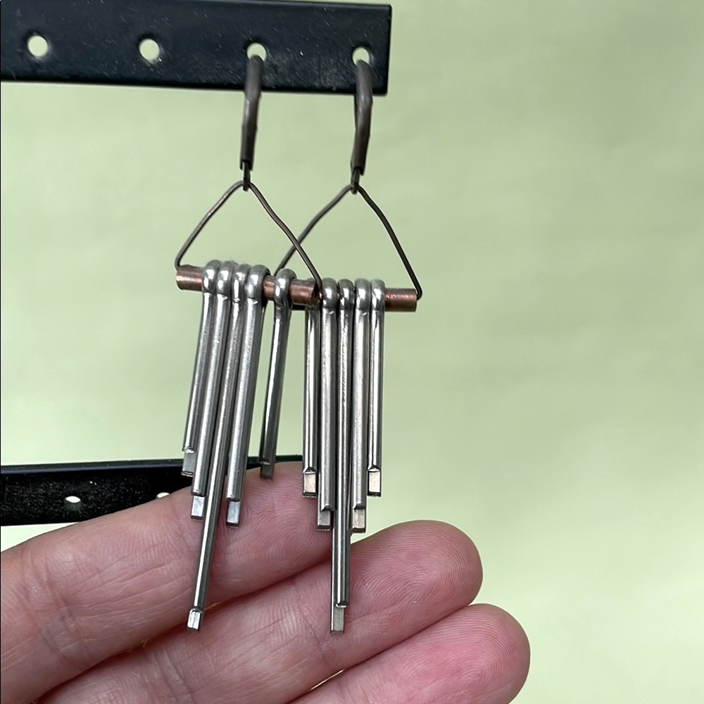Vintage Industrial Handmade Metal Earrings